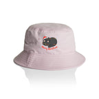Cat, Merry Christmas - Christmas AS Colour Bucket Hat Orchid One Size Christmas Bucket Hat Christmas Printed In Australia