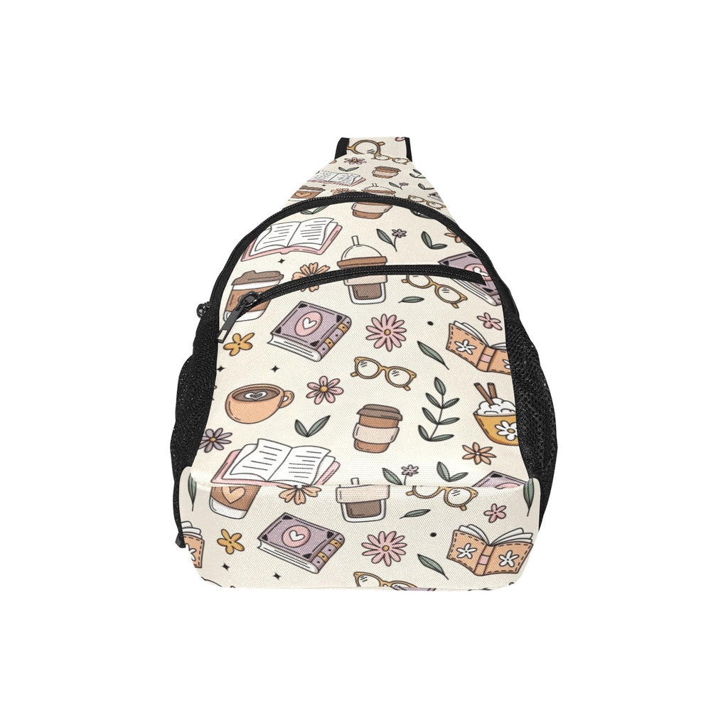 Books And Coffee - Chest Bag