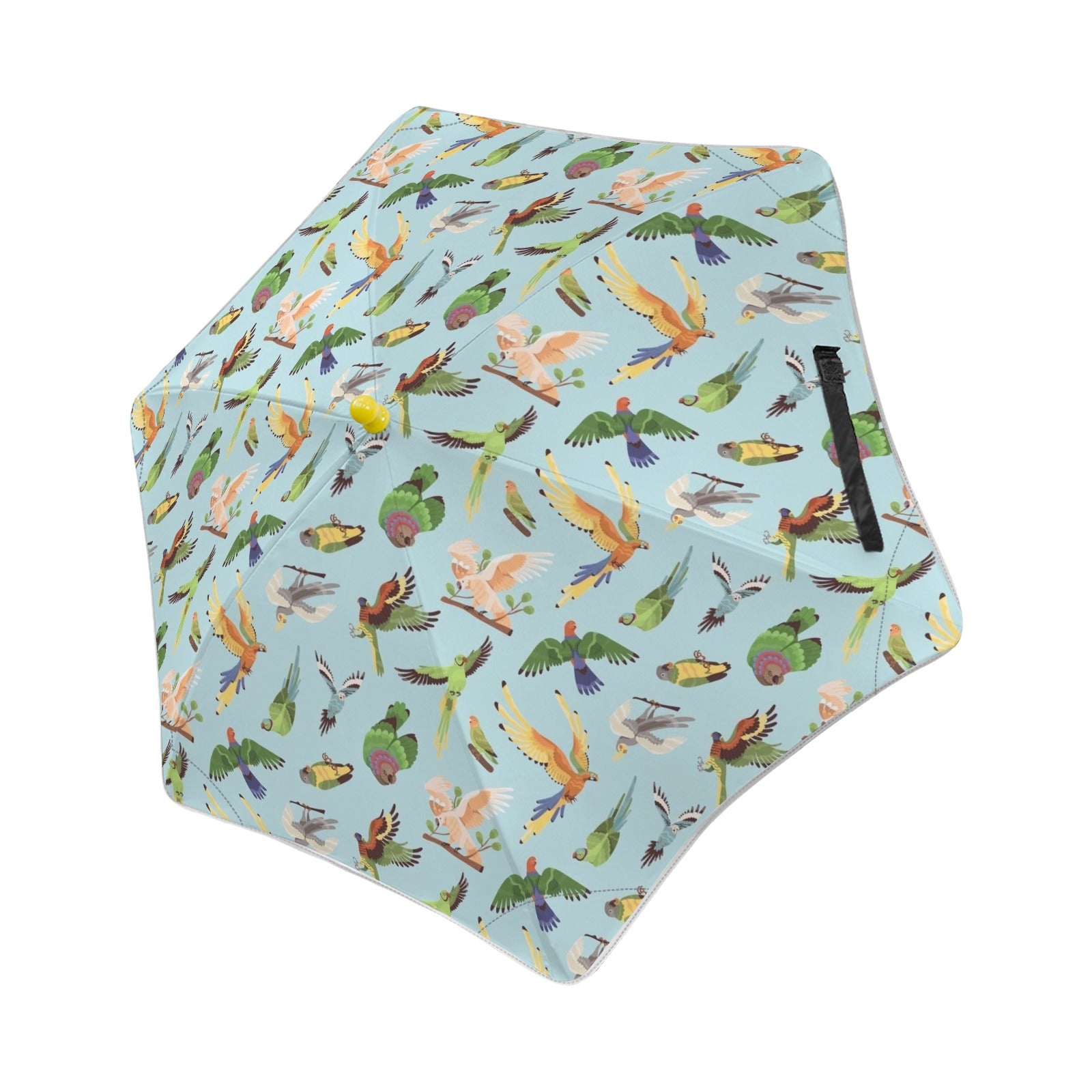 Parrots Kids Safe Round Corner Umbrella One Size Kids Safe Round Corner Umbrella animal Birds Printed Offshore