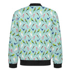 Australian Birds Men's Casual Zip‑Up Bomber Jacket