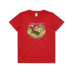 Dachshund, I've Got Friends In Low Places Kid's AS Colour T-shirt Red Kids Youth T-shirt animal Printed In Australia