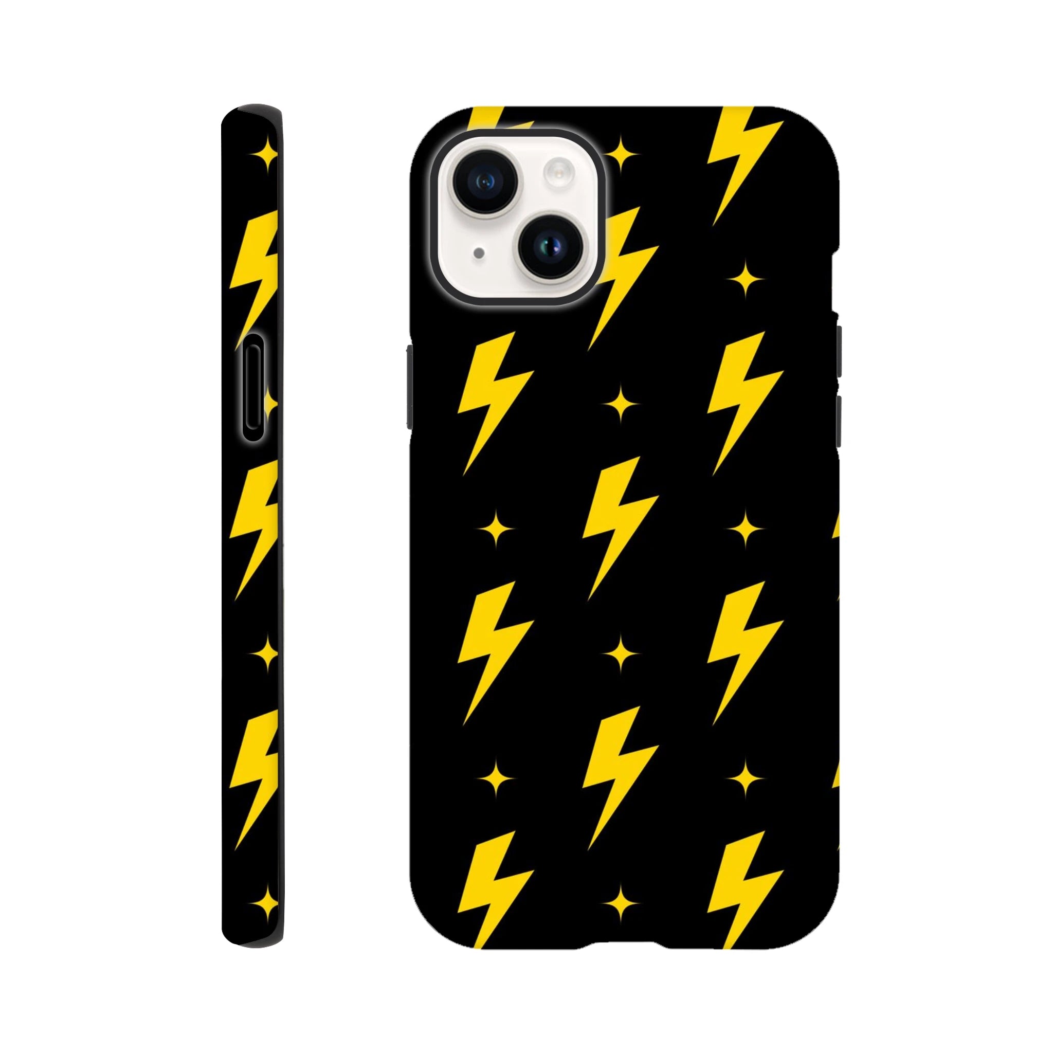 Yellow Lightning - Apple iPhone Tough case iPhone 14 Plus iPhone Tough Case comic Globally Fulfilled