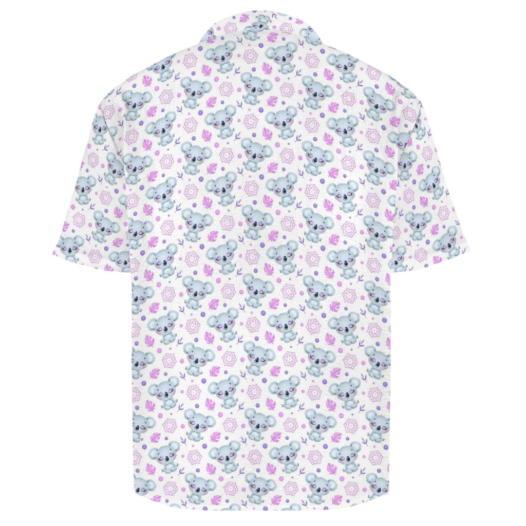 Zen Koala Men's Crinkle Hawaiian Shirt