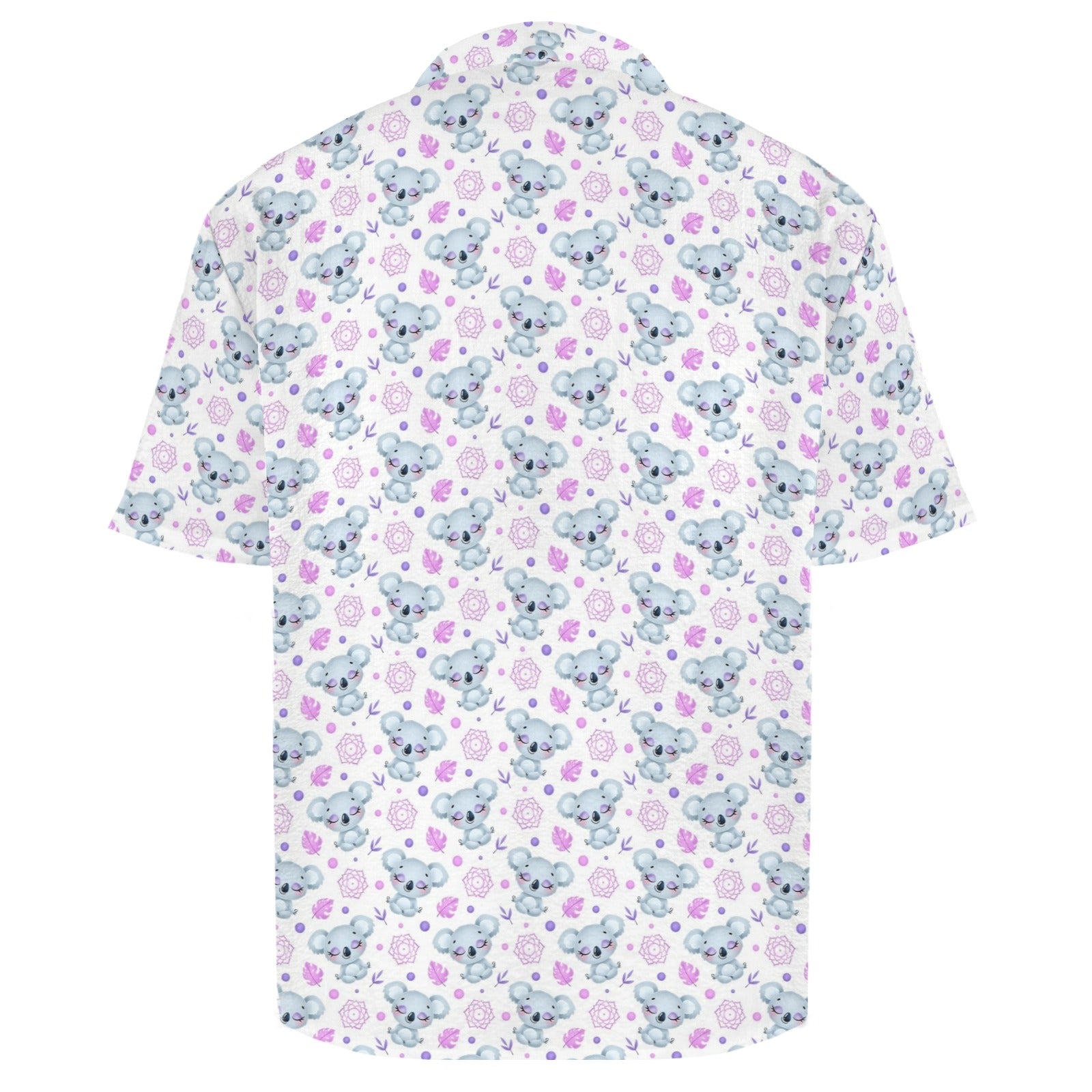 Zen Koala Men's Crinkle Hawaiian Shirt