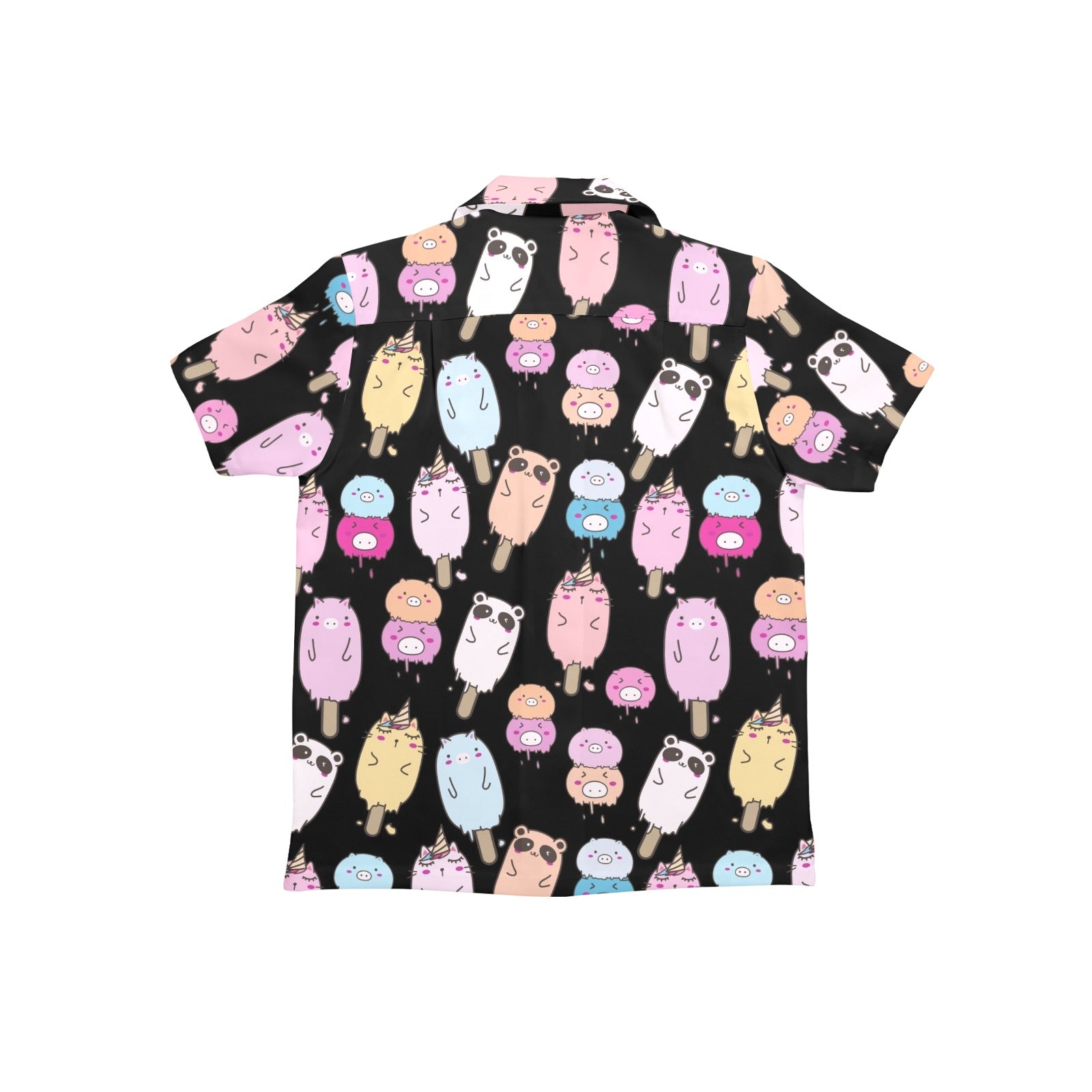 Cute Animal Ice Blocks - Junior Kids Hawaiian Shirt