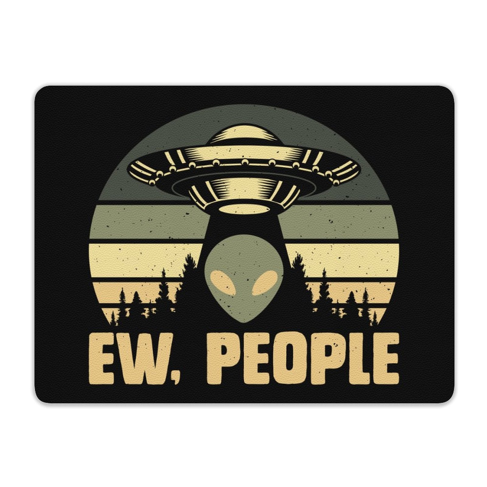 Alien, Ew People Leather Mouse Pad Leather Mouse Pad Printed Offshore Sci Fi