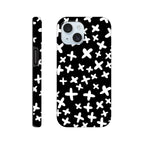 Black And White Crosses - Apple iPhone Tough case iPhone 15 iPhone Tough Case Globally Fulfilled
