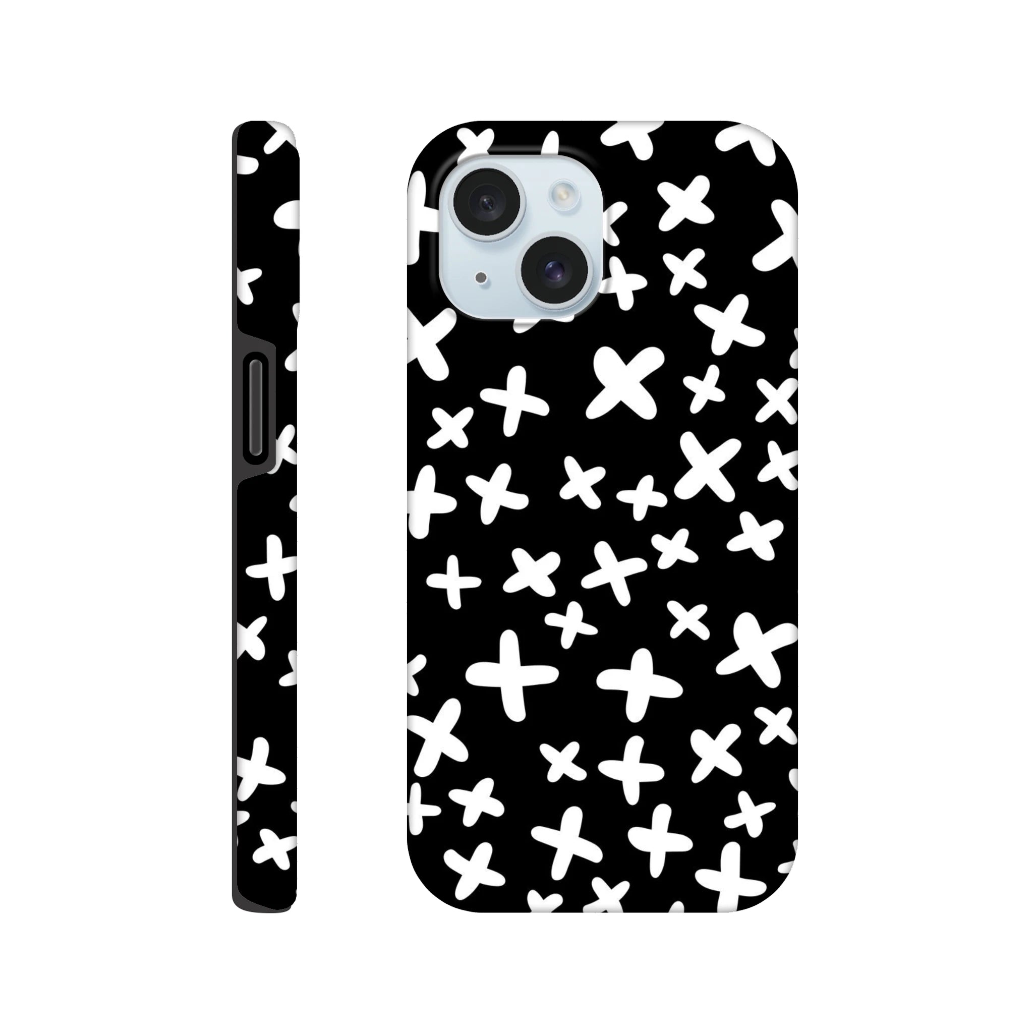 Black And White Crosses - Apple iPhone Tough case iPhone 15 iPhone Tough Case Globally Fulfilled