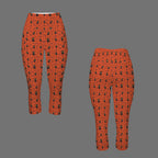 Halloween Black Cats Women's High Waist Pocket Capri Yoga Leggings