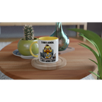 I Don't Know, I Just Work Here, Duck - White 11oz Ceramic Mug with Colour Inside Colour 11oz Mug animal Globally Fulfilled Work