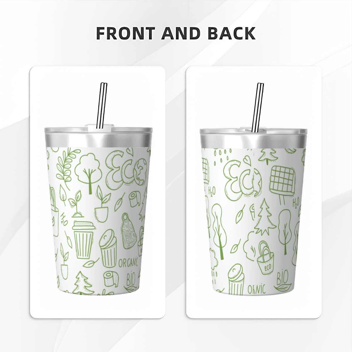 Eco Small Stainless Steel Travel Mug Cup 12oz/350ml
