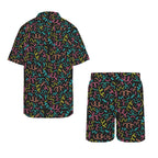 Squiggle Time Men's Hawaiian Shirt & Shorts Set Men's Hawaiian Shirt & Shorts Set Printed Offshore