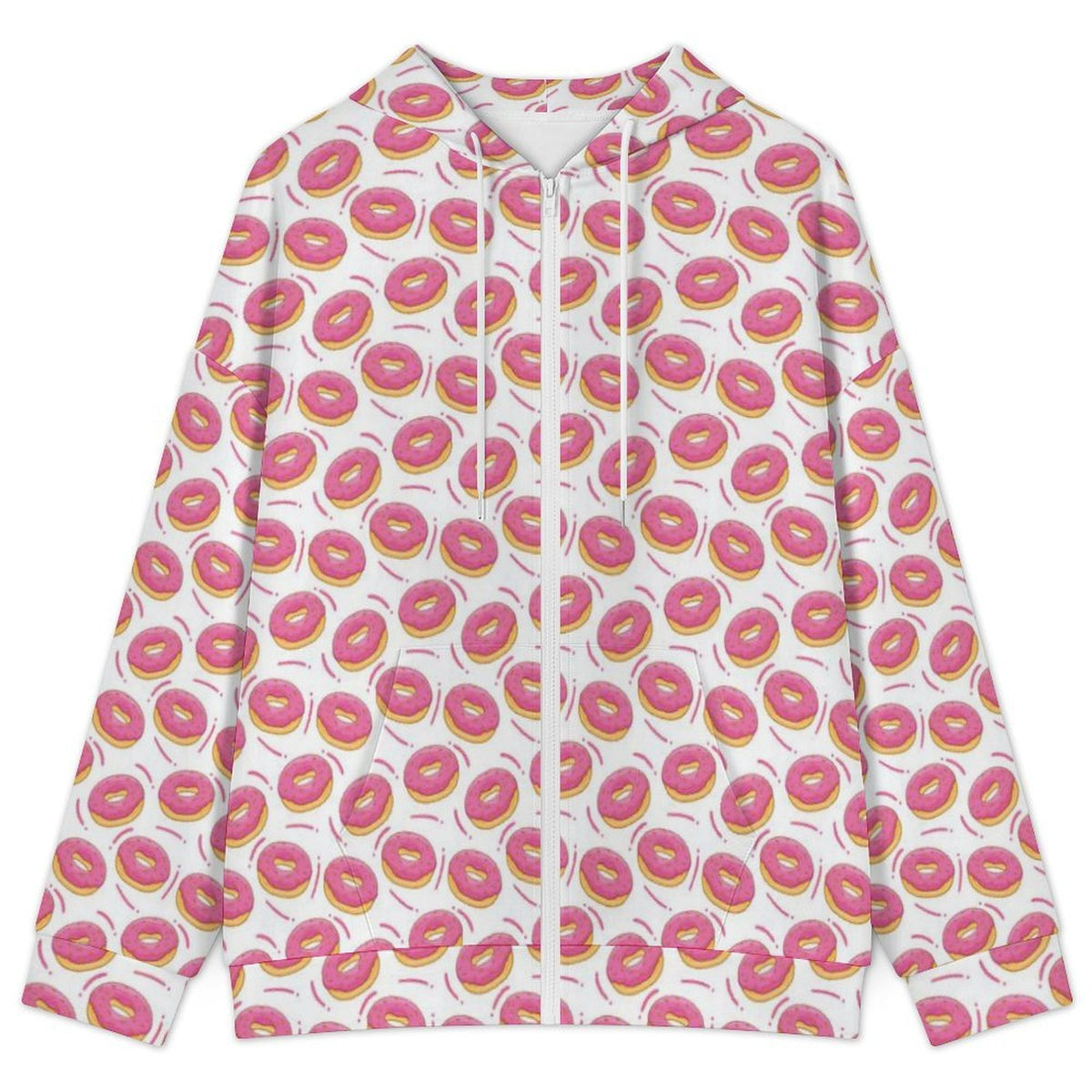 Pink Doughnuts Women's Full-Zip Hoodie