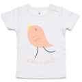 Early Bird - Baby T-shirt White Baby T-shirt animal Printed In Australia