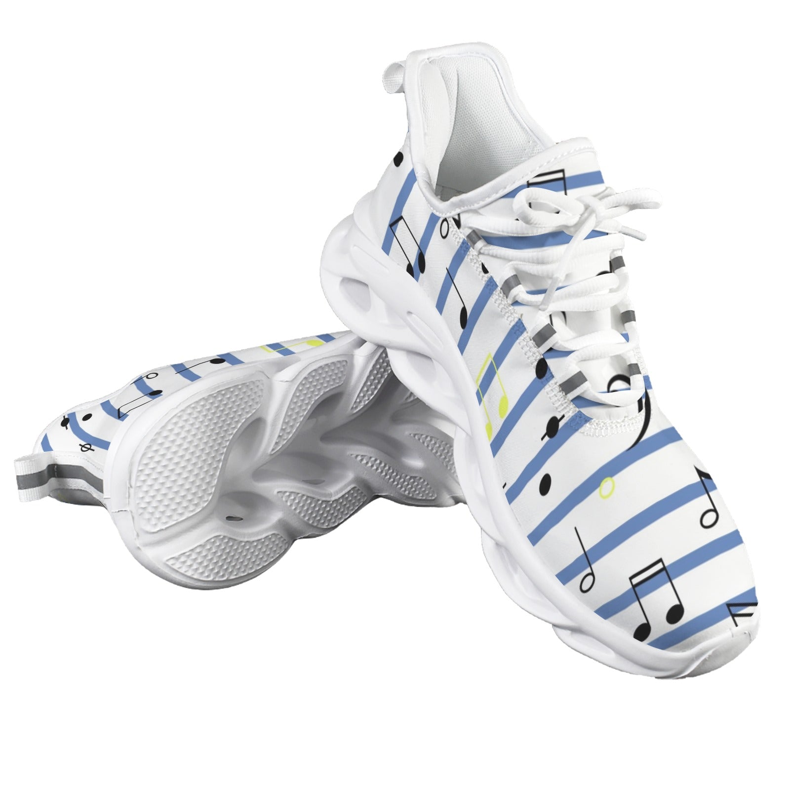 Music Stripes Men's Twisted Sole Sneakers