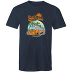 Hello Sunshine, Beach Van - Mens T-Shirt Navy Mens T-shirt Printed In Australia Summer Surf