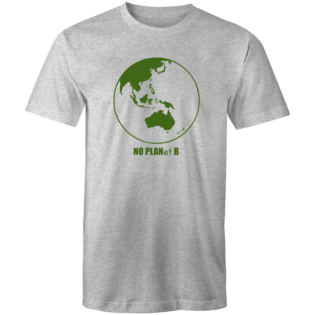 No Planet B, Earth - Mens T-Shirt Grey Marle Mens T-shirt Environment Printed In Australia