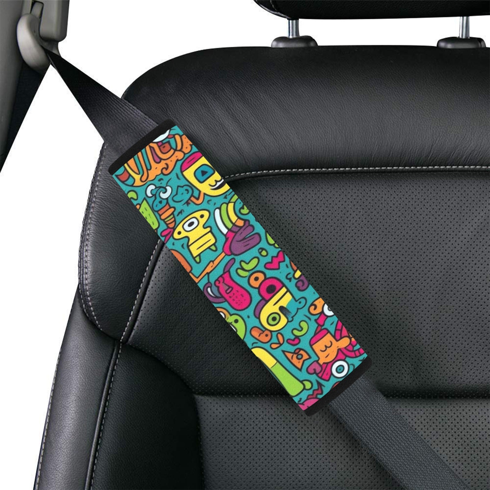 Crazy Characters - Car Seat Belt Cover 7''x10'' (Pack of 2)