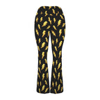 Lightning Bolts High Waist Crossover Tummy Control Flare Leggings High Waist Flare Leggings comic Printed Offshore