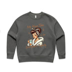 My Alone Time Is For Everyone's Safety AS Colour Women's Relax Crew Sweatshirt Shadow Womens Relax Crew Sweatshirt Printed In Australia