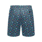 UFO's And Aliens Men's Mid-Length Beach Shorts Men's Mid-Length Beach Shorts Printed Offshore Sci Fi