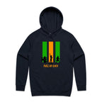 Full Of Rock - Mens Hoodie Navy Mens Hoodie Music Printed In Australia