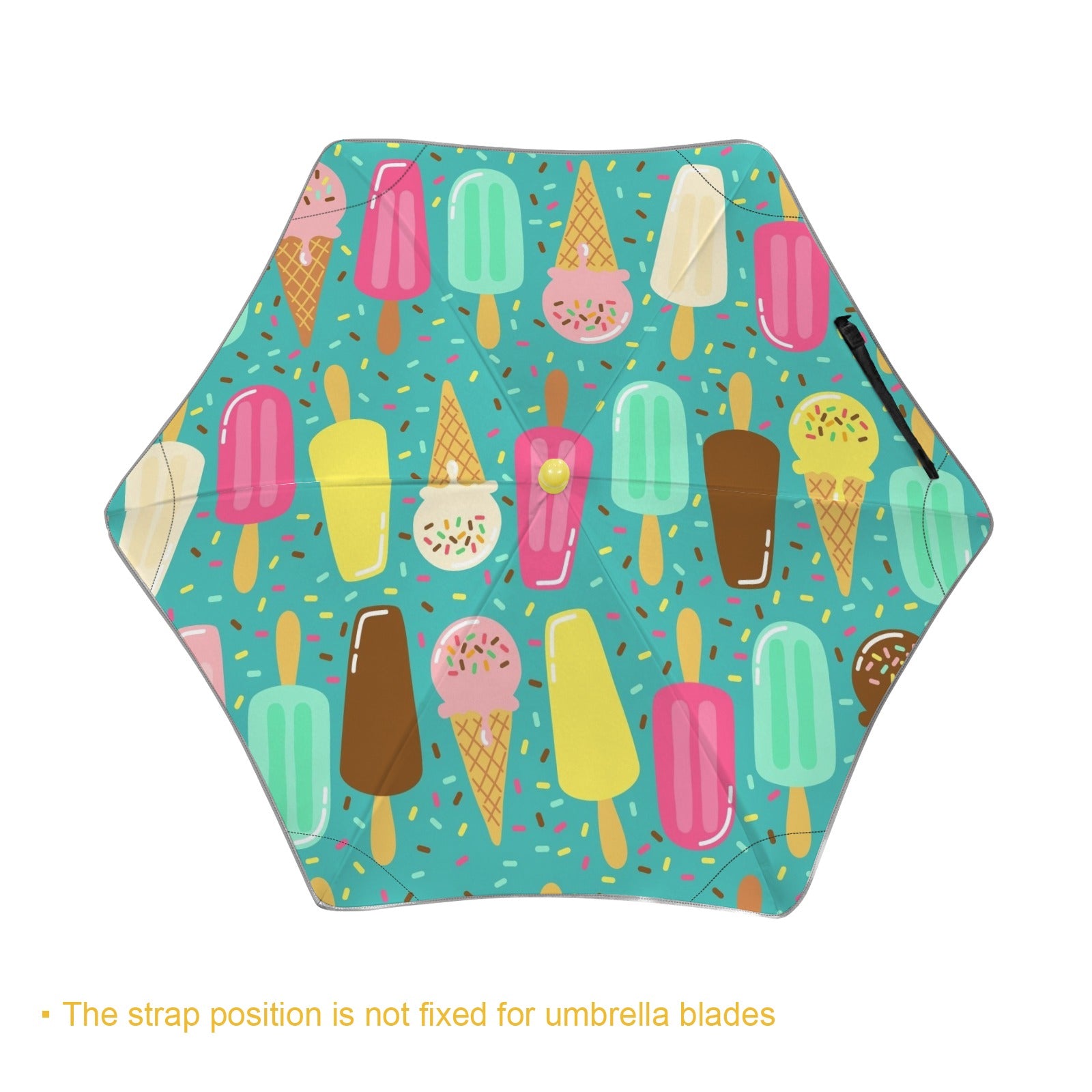 Ice Cream Kids Safe Round Corner Umbrella Kids Safe Round Corner Umbrella Food Printed Offshore