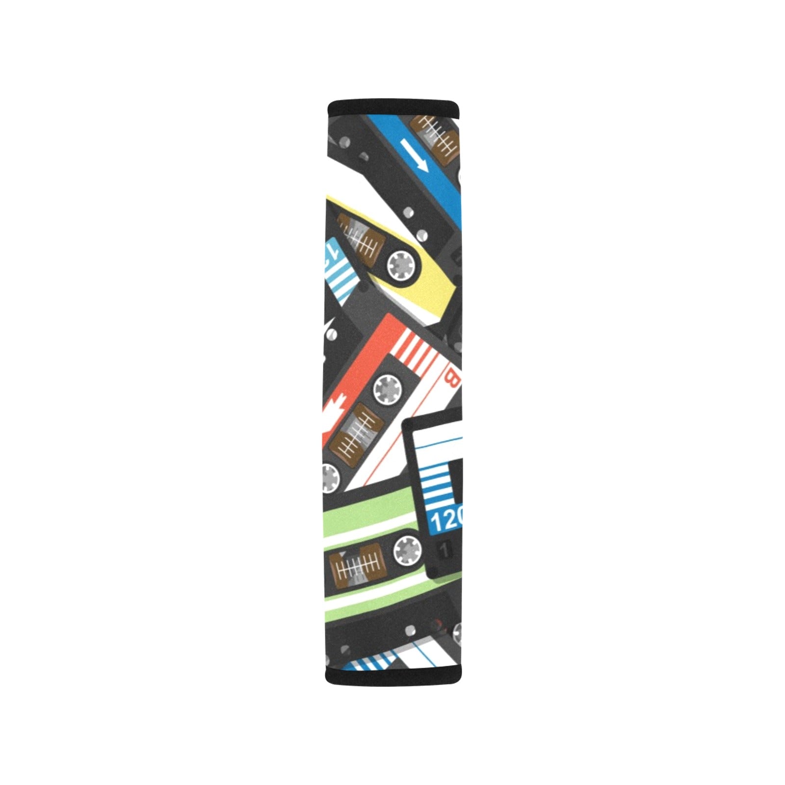 Cassette Tapes Car Seat Belt Cover 7''x10'' (Pack of 2) Car Seat Belt Cover 7x10 (Pack of 2) Printed Offshore