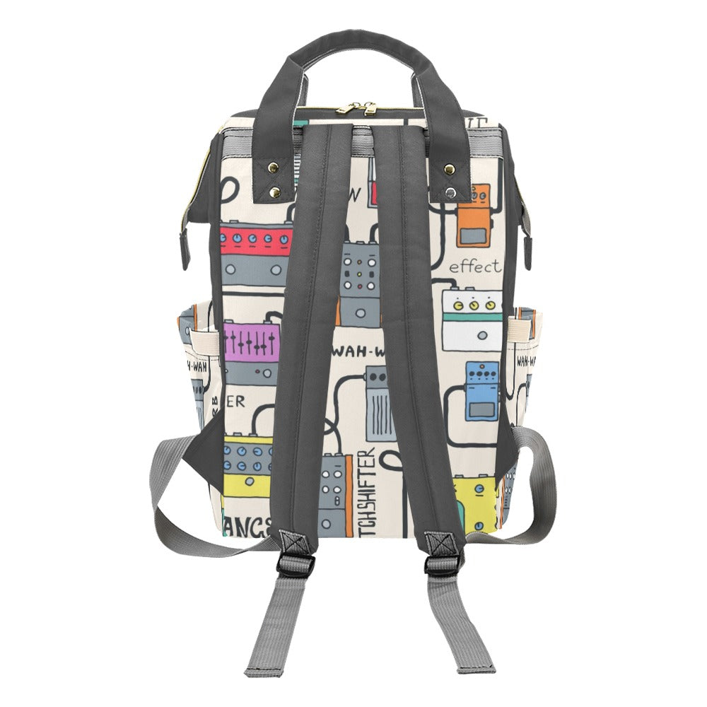 Guitar Pedals - Multi-Function Backpack, Nappy / Diaper Bag