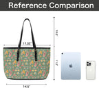Groovy Retro PU Leather Tote Bag Large