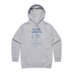 The Coffee Addicts Club - Womens Hoodie Grey Marle Womens Hoodie Coffee Printed In Australia