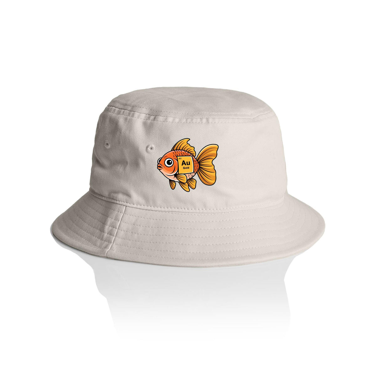 Gold Fish Periodic Table AS Colour Bucket Hat