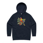 Lorikeet - Womens Hoodie Navy Womens Hoodie animal Printed In Australia