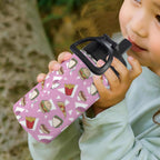 Fast Food 12oz Kids Water Bottle with Straw Lid
