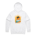 Coffee Makes Life Bearable Men's AS Colour Hoodie White Mens Hoodie animal Coffee Printed In Australia