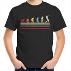 Trumpet Player Evolution - Kids Youth T-Shirt Black Kids Youth T-shirt Music Printed In Australia