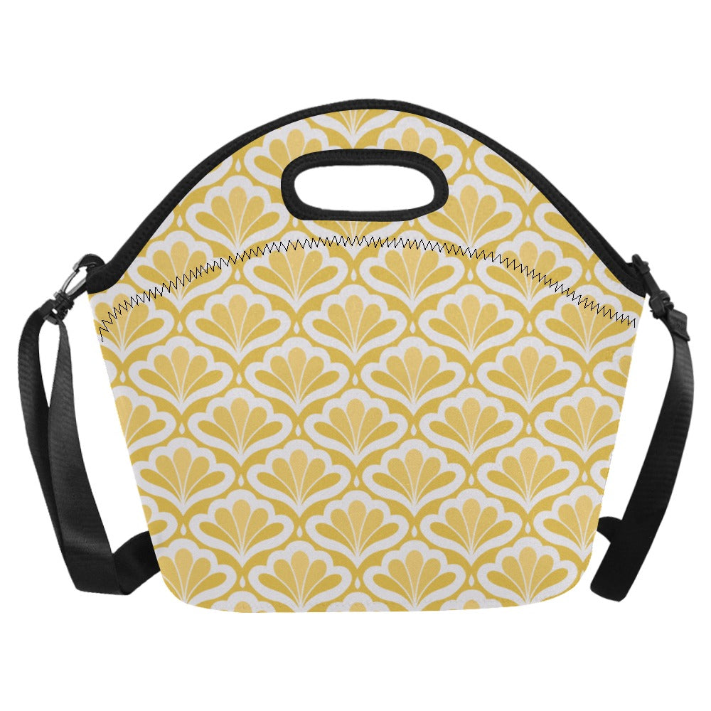 Yellow Pattern - Neoprene Lunch Bag Neoprene Lunch Bag Printed Offshore