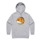 Tropical Days - Womens Hoodie Grey Marle Womens Hoodie Printed In Australia Summer Surf