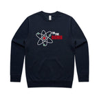 I'm The Bomb, Atom - AS Colour Stencil Crew Sweatshirt Navy Sweatshirt Printed In Australia Science