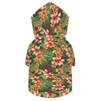 Retro Hawaiian Floral Pet Hoodie (Large Size)