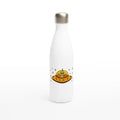 Alien Pizza White 17oz Stainless Steel Water Bottle Default Title White Water Bottle Food Globally Fulfilled Sci Fi
