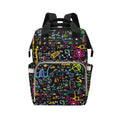 Math Scribbles - Multi-Function Backpack, Nappy / Diaper Bag