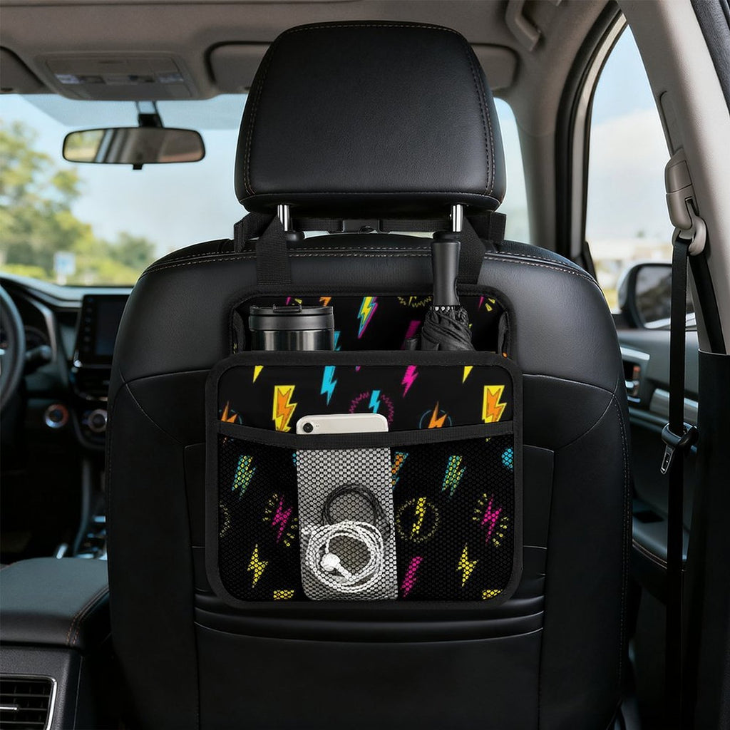 Fun Lightning, Comic Car Seat Back Organiser Car Seat Back Organiser comic Printed Offshore