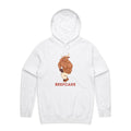 Beefcake, Gym Bull Men's AS Colour Hoodie White Mens Hoodie animal Fitness Printed In Australia