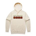 Self Proclaimed Genius - Mens Hoodie Ecru Mens Hoodie Printed In Australia Science