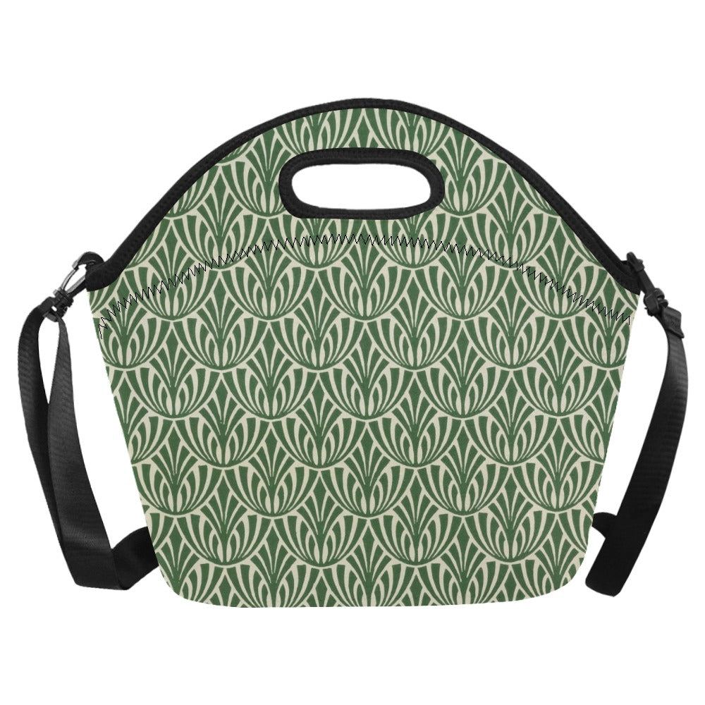Green Pattern - Neoprene Lunch Bag Neoprene Lunch Bag Printed Offshore