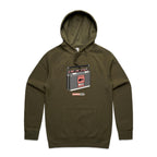 Classic Rock, Cassette Player - Mens Hoodie Army Mens Hoodie Music Printed In Australia