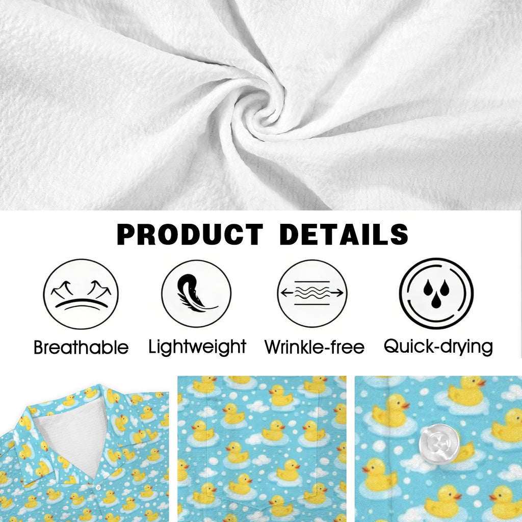 Rubber Ducks Men's Crinkle Hawaiian Shirt