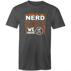 Come To The Nerd Side, We Have Pi - Mens T-Shirt Asphalt Marle Mens T-shirt Maths Printed In Australia Sci Fi