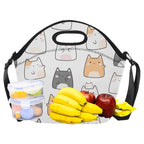 Cats - Neoprene Lunch Bag Neoprene Lunch Bag Printed Offshore